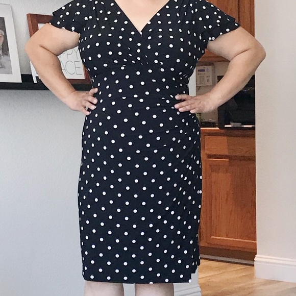 Ralph Lauren, Polka Dot Dress, Size: 16W - Picture 4 of 4